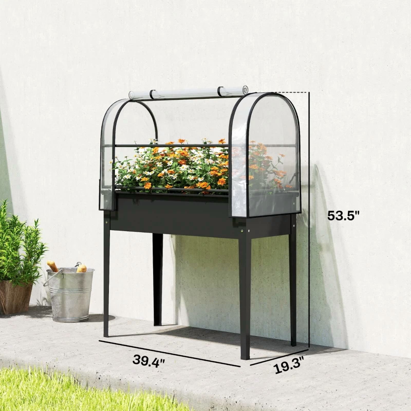 Elevated Plant Boxs, Raised Garden Bed Flower Box
