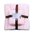 thumbnail image 2 of Yaouit Microfiber Towel Bath Towels Set, Lightweight Bath, Travel Towels, Water Absorption, Bath Adult Towel Bath Towel Gift Set, Highly Absorbent Towels for Bathroom,Pink, 2 of 9