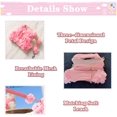 thumbnail image 6 of Dalrosia Puppy Dog Harness and Leash Set Purple Lace Floral Dog Vest Harness for Small Dogs Cute Soft Mesh Escape Proof Pet Cat Vest Harness, 6 of 7