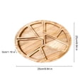 thumbnail image 6 of Jkung Wooden Serving Tray with 8 Removable Dividers Multi-Compartment Platter for Fruits Snacks Nuts Charcuterie Board Versatile Cheese Party Tray, 6 of 8