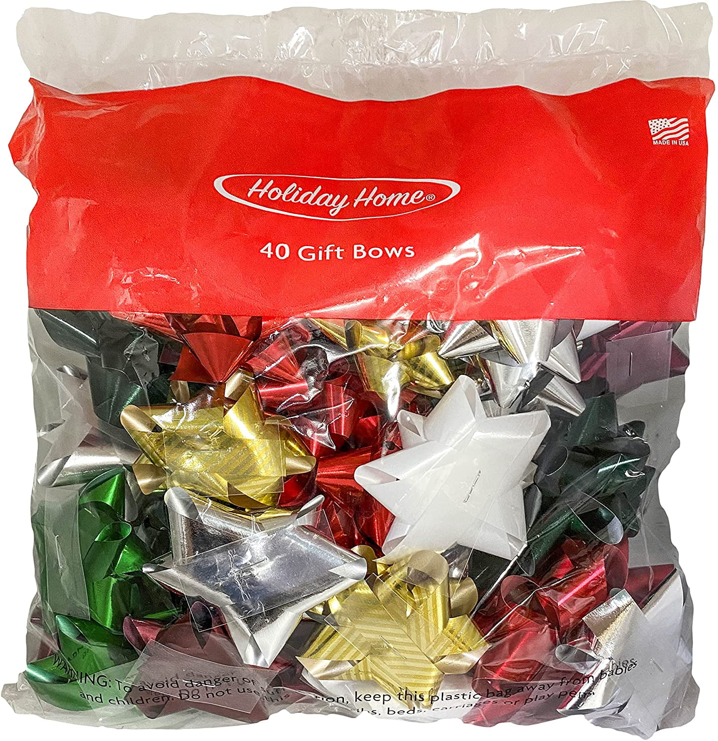 2 BAGS 36 GIFT BOWS PREMIUM ASSORTED PEEL & STICK MULTI-COLOR 72 TOTAL BRAND NEW 