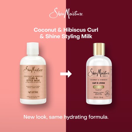 シアモイスチャー カール&amp;スタイル ミルク ココナッツとハイビスカスの香り 237ml (8 fl oz) SheaMois お取り寄せ