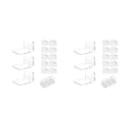 thumbnail image 1 of Speravity 3 unids/set de almacenamiento más ordenado con estante de pared fácil instalación y duradero multifuncional transparente claro 2Conjunto, 1 of 6