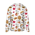 thumbnail image 1 of Vsdgher Sweat à Capuche Imprimé Fast Food pour Adultes, Protection Solaire à Manches Longues pour Hommes et Femmes, Pêche, Course, Natation - Grand, 1 of 7