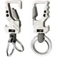 thumbnail image 1 of 2 llaveros para hombre, llavero de coche con mosquetón, llavero resistente para negocios con abridor de botellas para hombre y mujer (plata), 1 of 5