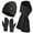 Black, variant on REDESS Winter Beanie Hat and Gloves Scarf Sets for Men and Women，Beige