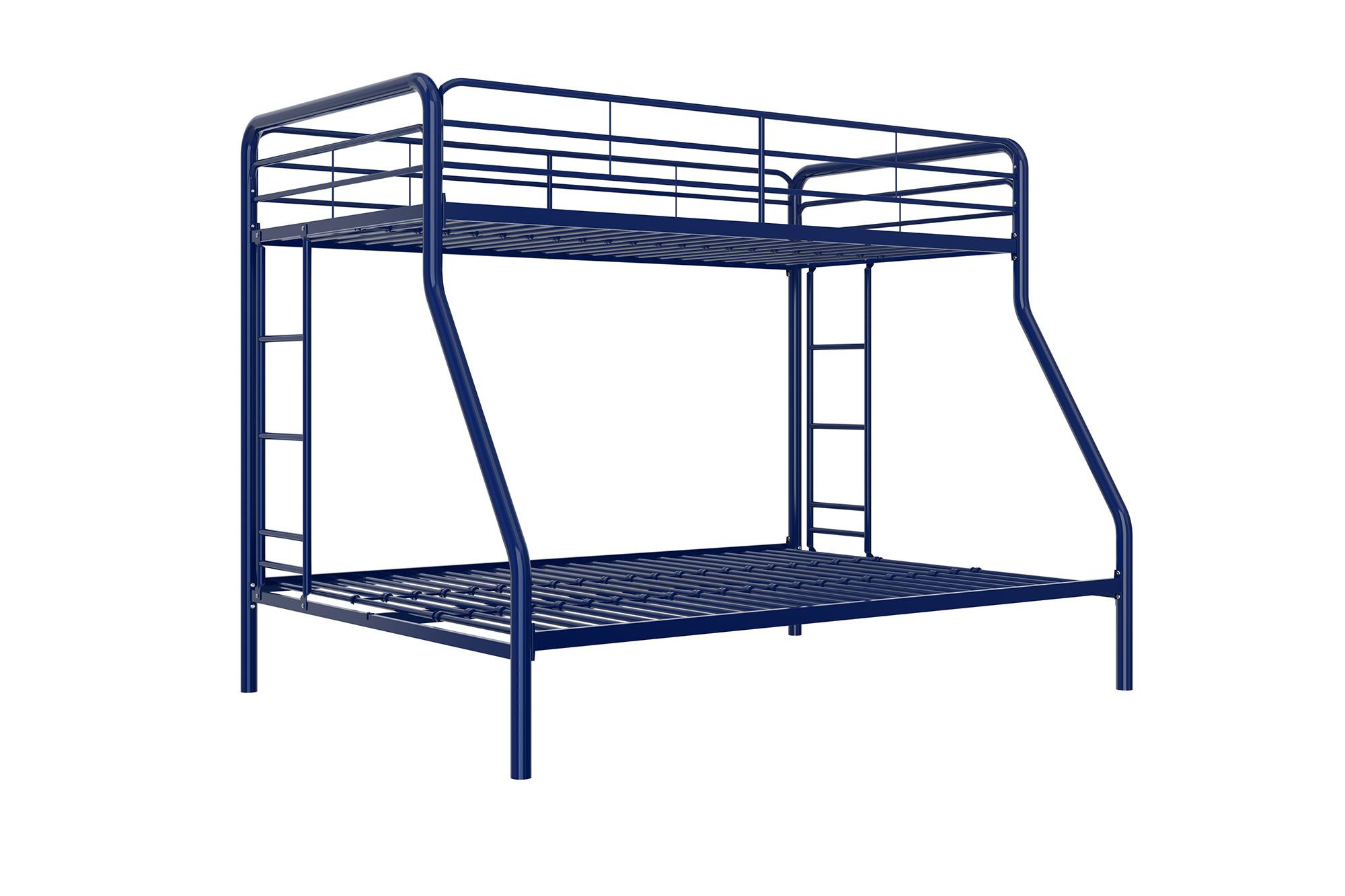 DHP Dusty Twin over Full Metal Bunk Bed with Secured Ladders, Blue - image 4 of 20