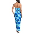 thumbnail image 2 of Milly womens  Orion Blurred Blossom Jacquard Midi Dress, 2, Blue, 2 of 3