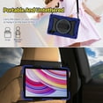 thumbnail image 3 of XYX 3in1 Rotating Stand Case for Xiaomi Redmi Pad Pro/Xiaomi Poco Pad 12.1 inch 2024 with Hand/Shoulder Strap, Shockproof Rugged, Navy Blue, 3 of 7