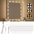 thumbnail image 1 of Consciot Luces Led De Tocador Para Espejo Estilo Hollywood Tira De Luces De Espejo De Tocador Color Y Brillo Ajustables Cable Usb Luces De Maquillaje Regulables Adhesivas Para Tocador Espejo De Tocado, 1 of 7