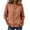 Orange, variant on Tops for Women Floral Embroidery Button Front Lantern Sleeve Linen Blend Blouse, Airy Washed Wrinkle Resistant Boho Shirt for Vacation,