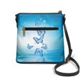 thumbnail image 2 of HELLHERO Lightweight Ladies Shoulder Purse for Weekend Getaways Daily Commute Work, PU Material Water-Resistant Waterproof Sling Bag, Butterfly Pattern Design, 2 of 7