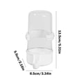 thumbnail image 3 of Fiudx Dispensador de Agua para Pájaros, Comedero y Bebedero Automático, Diseño a Prueba de Fugas, Plástico Transparente, Fácil Instalación, Accesorio para Jaulas de Animales Pequeños y Pájaros, 240 M, 3 of 6