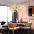 thumbnail image 2 of LUOLAX 23.6" Crystal Gold Chandeliers Firework Dandelion Ceiling Fixture 12-Lights Lamp, 2 of 8