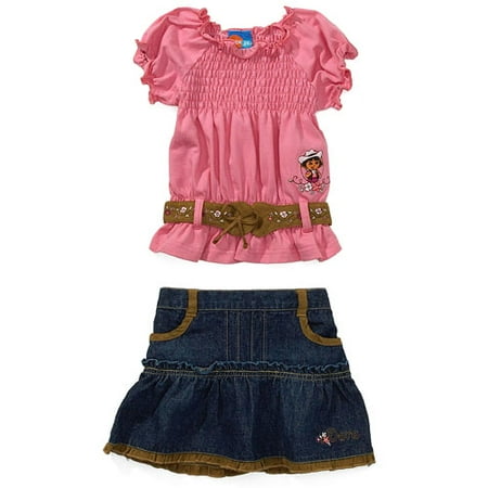 Nick Jr. - Dora the Explorer Western Wear 2-Piece Skirt Set