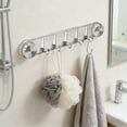 thumbnail image 6 of BinKFF Suction Cup Hooks, Vacuum Power Heavy Duty Shower Hooks for Inside Shower, No Drill Towel Hooks for Bathroom Wall, Kitchen, Glass, Mirror, Tile to Hang Towels, Robes, 6 of 7