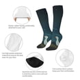 thumbnail image 3 of Fotbe Farm Dog Duck Moonlight Calcetas Divertidas Estampadas para Hombre y Mujer, Calcetas de Algodón hasta la Rodilla para Caminar, Correr, Enfermería y Embarazo, 3 of 6