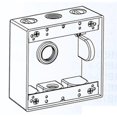 thumbnail image 1 of 2B50-5 5.5 in. Holes 2-Gang Weatherproof Box, Gray, 1 of 1