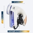 thumbnail image 2 of Quitapelusas eléctrico: afeitadora portátil de pelusas para telas y despelusilladora eficaz con cuchilla de acero inoxidable reemplazable para ropa y muebles, 2 of 5