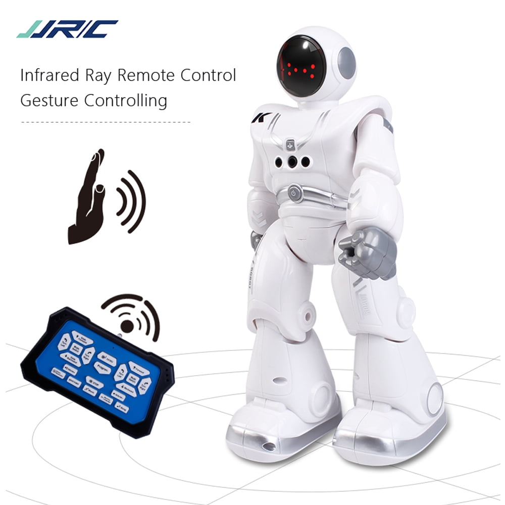 Remote Control Smart Programmable Robot with Infrared Controller Walk/Slide/Turn Around/Music/Dancing/Gesture Sensor USB Charging YYCOOL RC Robot Toy for Kids