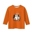 thumbnail image 4 of Abcomgle Halloween Shirts for Kids Boys Cute Ghost Drinking Coffee Tshirts for Girls Crewneck Short Sleeve Tee Shirts for Girls Fall Funny Holiday Tee Top Girls,4-5 Years, 4 of 4