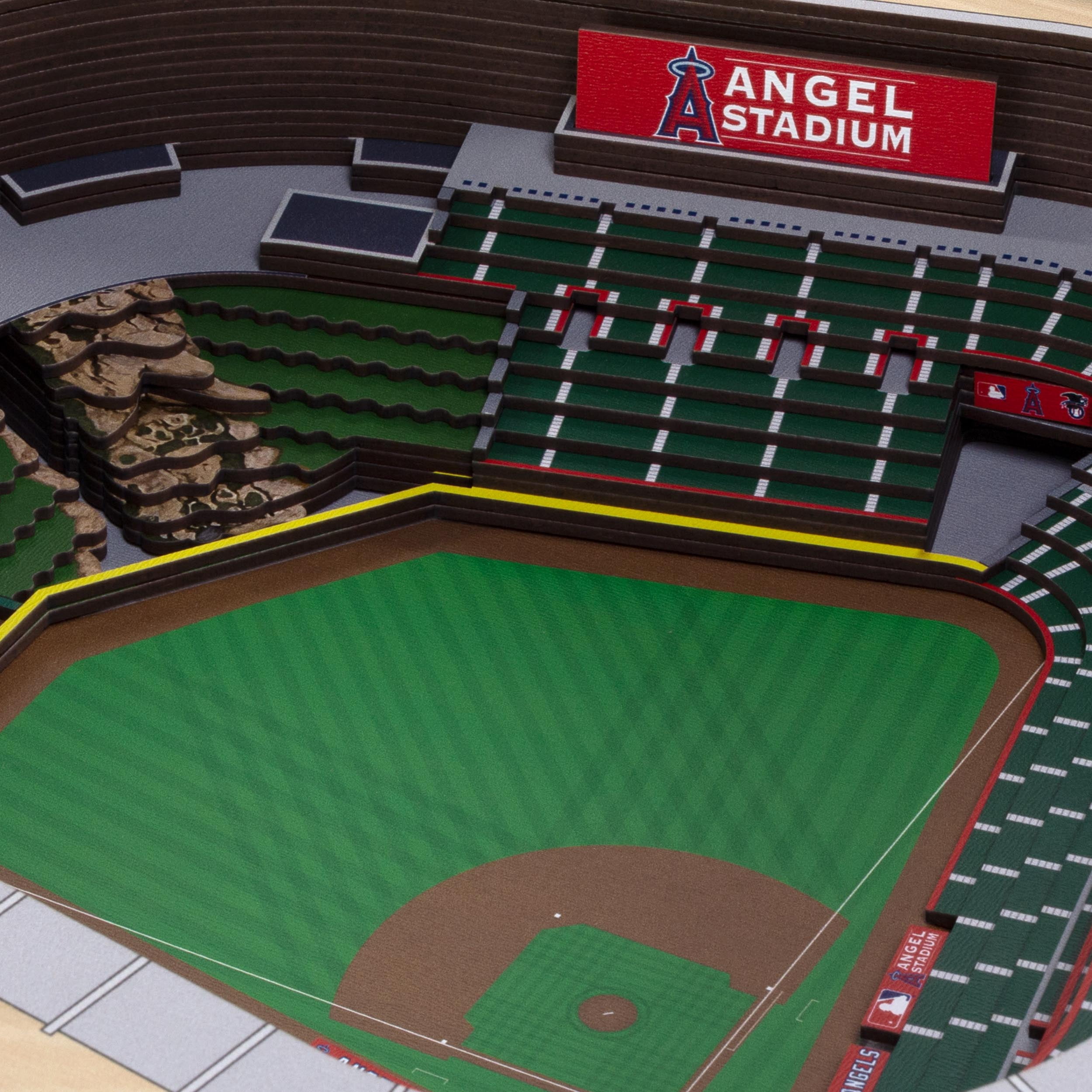 YouTheFan MLB Los Angeles Angels 25-layer Stadiumview Wall Art