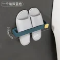thumbnail image 1 of Zapatero de pared sin perforaciones, zapatillas de baño, toallero, gancho para inodoro, sin perforaciones, ahorra espacio, 2 uds., 1 of 5