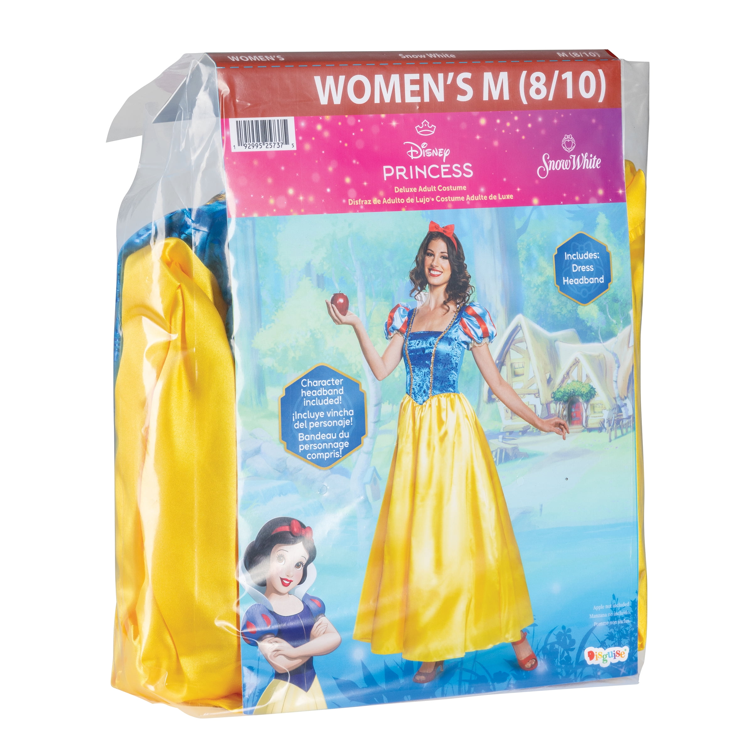Disney Snow White Halloween Costume for Adults, Womens Size M (8/10), by Disguise