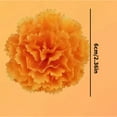 thumbnail image 3 of Pack Of 50 Artificial Tagetes Flowers 15cm Substrates For Handbuilt Wedding Halloween Wreath Crafting And Celebratory Decorations, 3 of 9