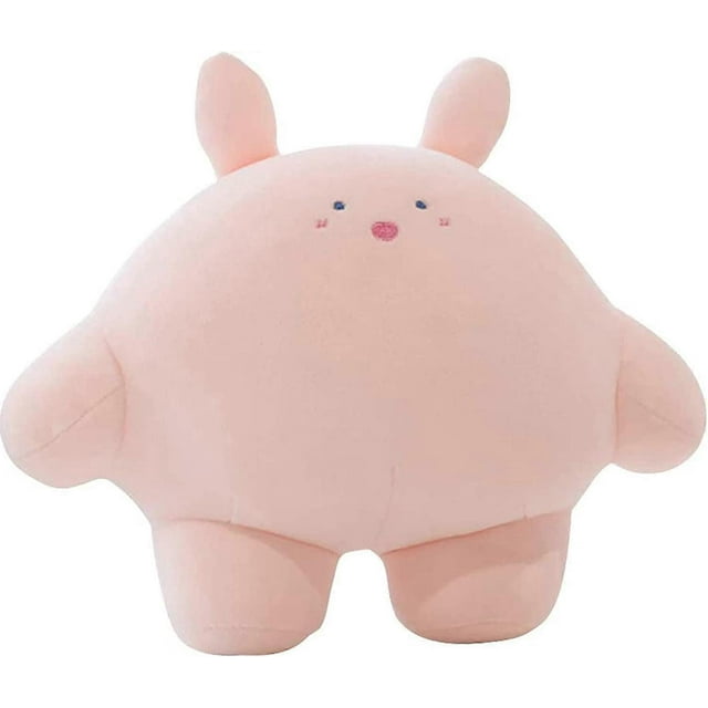 9" Soft Plush Rabbit Toy - Cylindrical Body Pillow for Kids, Cute Stuffed Animal for Bedding & Nap Time