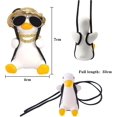 thumbnail image 2 of Swinging Car Duck Duck Swinging Duck Swinging Ornament con gafas de sol 2 Cute Swinging Duck Pendant Rearview Ornaments Accesorio Decoración interior del coche JFHHH pequeña, 2 of 5