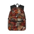 thumbnail image 1 of Fotbe Coffee Stamp Mochila Ligera Casual para Laptop para Hombres y Mujeres, Mochila Impermeable de Uso Diario, Mochila para Universidad, 1 of 6