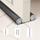 thumbnail image 3 of Whataatahia Tope para puerta, debajo de la puerta, a prueba de sonido, a prueba de luz, reduce el ruido, lavable, ajustable, barrido de puerta, color negro, 3 of 6