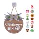 thumbnail image 1 of Inteprter Placas de bienvenida de Año Nuevo de Acción de Gracias, patio trasero, puerta de entrada de jardín, letreros de colgantes, decoración Kits de decoración para fiestas Lavanda Inteprter HA065332-03, 1 of 6