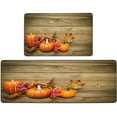thumbnail image 6 of Fall Pumpkin Halloween Autumn Harvest Kitchen Rugs and Mats Kitchen Mat for Floor Non Skid Washable 2 Pieces 17X48+17X24 Inches, 6 of 6