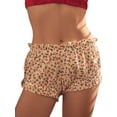 thumbnail image 2 of Yunliwuli Women's Lounge Shorts Casual Cherry Print Elastic Waist Ruffled Bloomers for Summer, 2 of 8