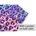 thumbnail image 5 of Beezizac Pajamas for Girls Soft Tee & Shorts I Love My Mom PJs Leopard Print Shorts Jammies Set Size 8, 5 of 6