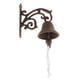 thumbnail image 4 of Campana de puerta de hierro montada en la pared perfecl Campana de Vintage, 4 of 8