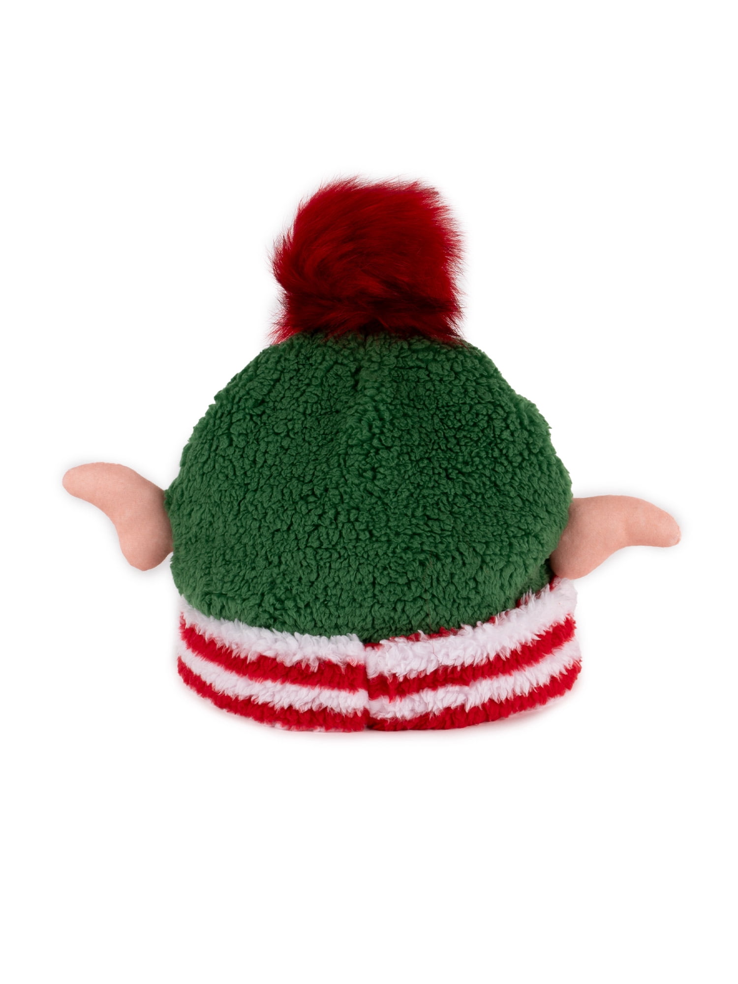 Knitted Elf Festive Holiday Hat with Ears PomPom Stretch sz S Christmas Santa Ear Flaps Hat – Fox & Pine Stitches main image 2