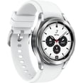 thumbnail image 3 of SAMSUNG Galaxy Watch 4 Classic 42mm Smartwatch with ECG Monitor Tracker for Health, Fitness, Running, Sleep Cycles, GPS Fall Detection, LTE, US Version, Silver, 3 of 5