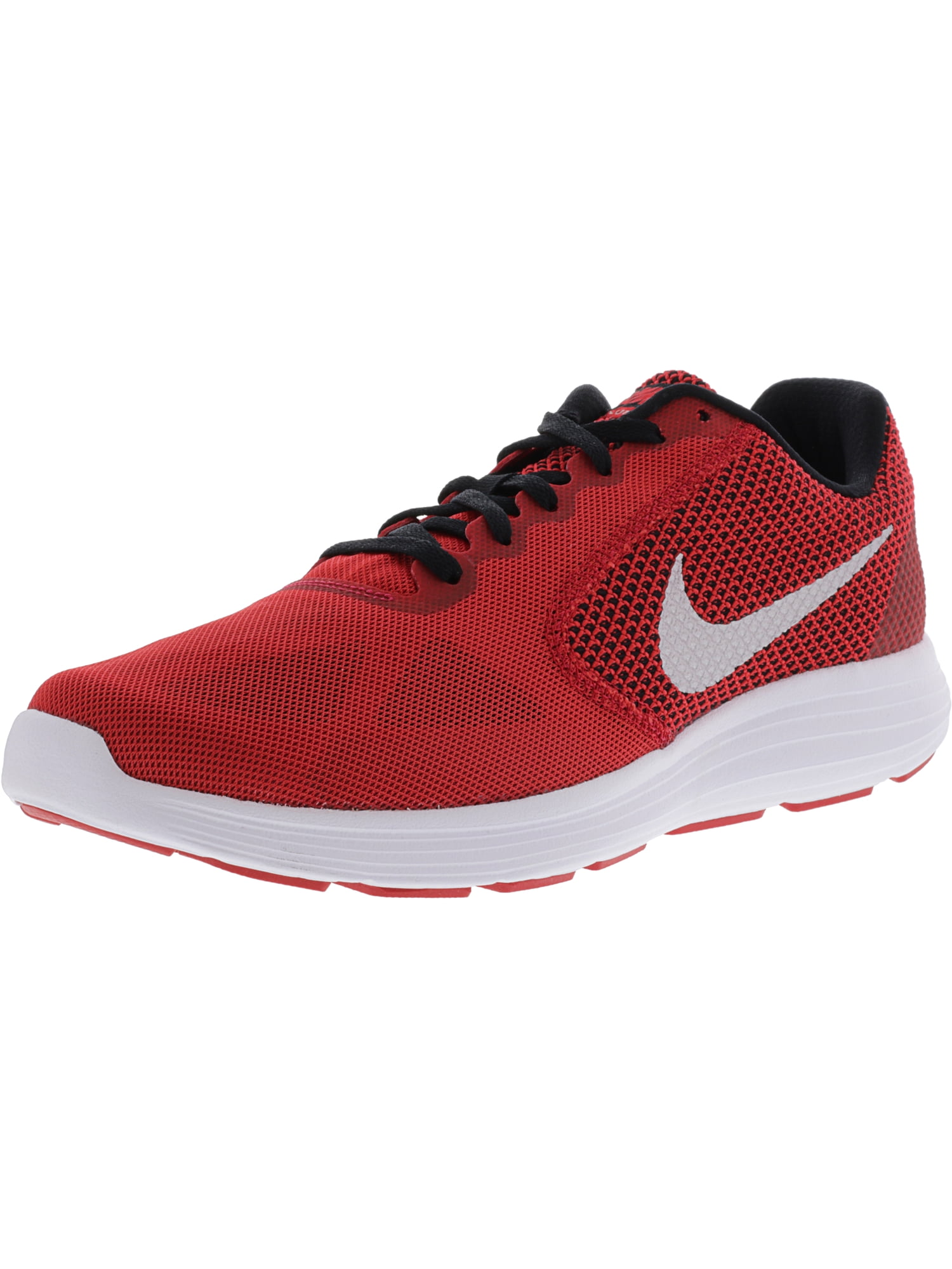 huurling Trouwens kiem Nike Men's Revolution 3 University Red / Metallic Silver Ankle-High Running  Shoe - 12M - Walmart.com