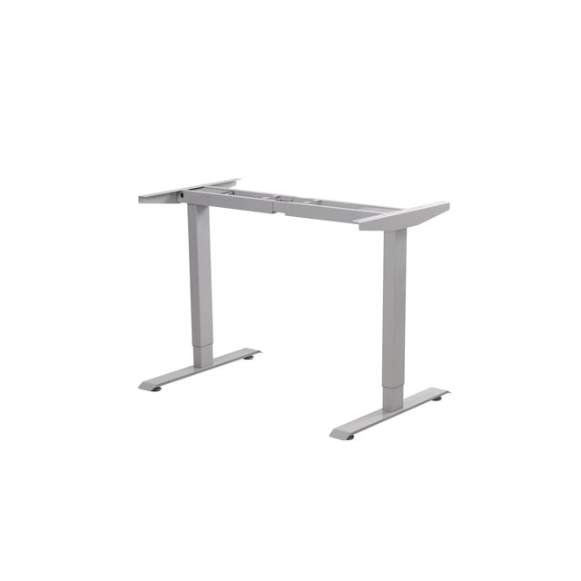 EFFYDESK Home Electric Height Adjustable Home Office Computer Standing Desk - Grey Frame (Frame Only/No Tabletop)