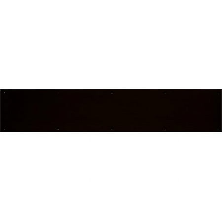 

6 in. x 30 in. Kick Plate Dark Bronze Aluminum Adhesive Mount