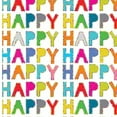 thumbnail image 2 of JAM Paper Design Gift Tissue Paper, 12 Sheets, Happy Happy Happy, 2 of 2