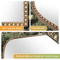 thumbnail image 3 of Wemily Antique Gold Arched Wall Mirror - 36"x28" with Metal Beaded Frame | Decorative Accent Mirror for Fireplace, Bedroom, Living Room, Dresser, Mantle, 3 of 8