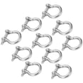 thumbnail image 2 of Loewten Manille d'Ancrage, 10 Pcs Manille à Nœud en Acier Inoxydable en Forme de U pour Camping Randonnée Escalade M5, 2 of 8