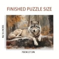 thumbnail image 2 of 1000 Pieces Adult Jigsaw Puzzles, Large Animal Wolf Puzzle, Adult Entertainment, Brain-Challenging Game, Exquisite DIY Home Decoration, High-Quality Printing, Ideal Choice for Friends and Fathers, 2 of 5