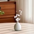 thumbnail image 5 of Artificial Plum Blossom Faux Flowers Silk Simulation Flowers Bouquet 1 Pc Fake Flowers Spring Decorations for Home Kitchen Office DIY Hotel Vase Centerpieces Decoration, 10.35 Inch, White, 5 of 5