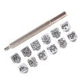 thumbnail image 4 of Tang Dynasty Flower Design 12Pcs Practical Stamping Punch Tool, Stamping Punch Tool Kit, Zinc Alloy Gift for Craft Lovers, 4 of 7