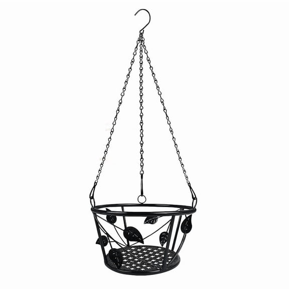 Plants Hanger Ironwork Flower and Leaf Design for Hanging Baskets Flower Pots, Balcony Patio Decor